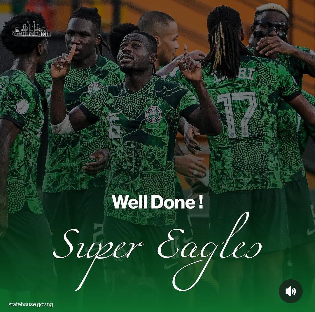 Ruddnie's tweet photo. Nigeria 🇳🇬 is not just Giant of Africa by Mouth🥰. 
Congratulations to the SUPER EAGLES 🦅 and every Nigerian, this is a big win. we are proud of the super eagles. We shall bring the Trophy home is Jesus Name🙏 https://t.co/r3mS32oD9y