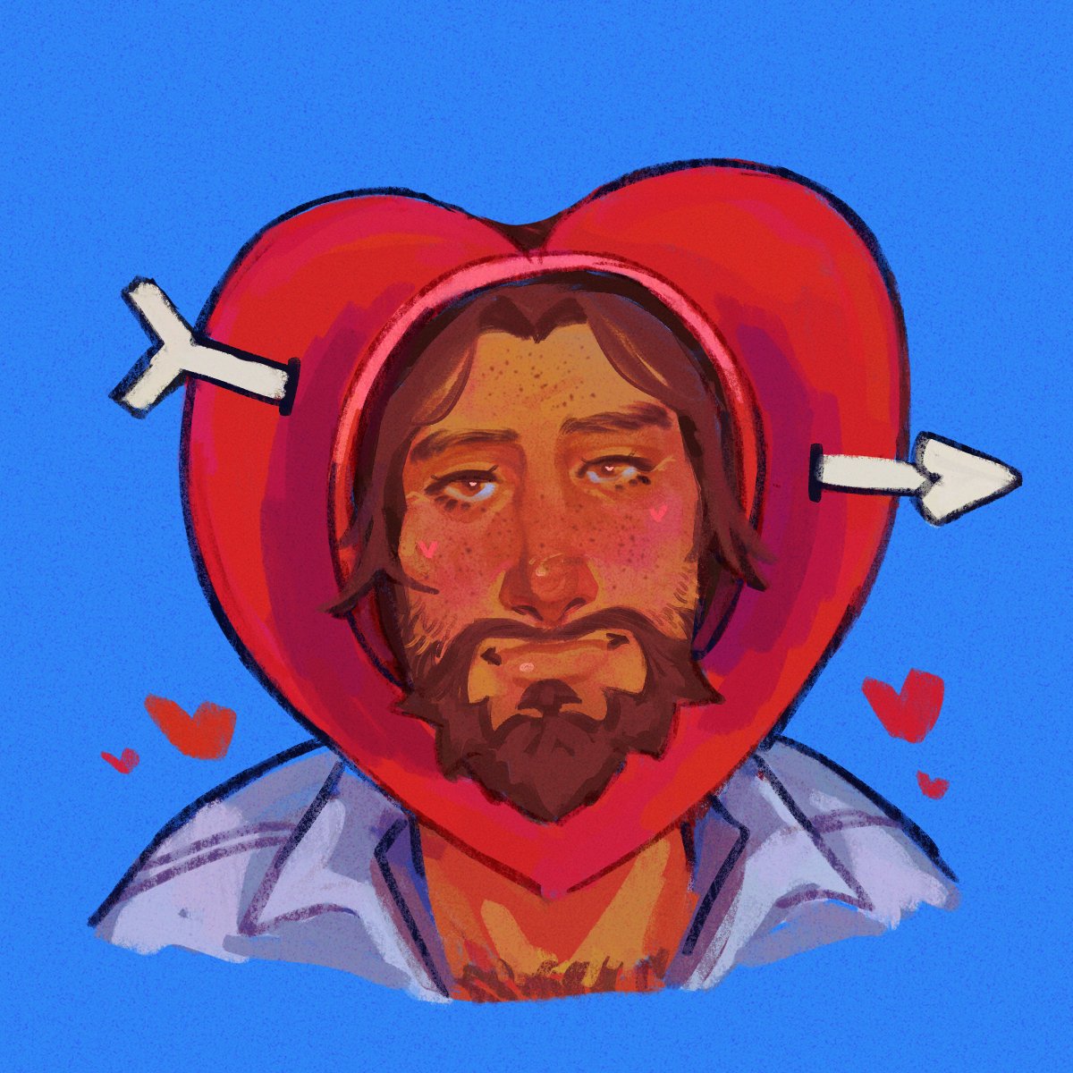 ghostcrebs's tweet photo. valentines day cassidy art i drew in therapy (i dont think its working) https://t.co/w2FyYkX9i9