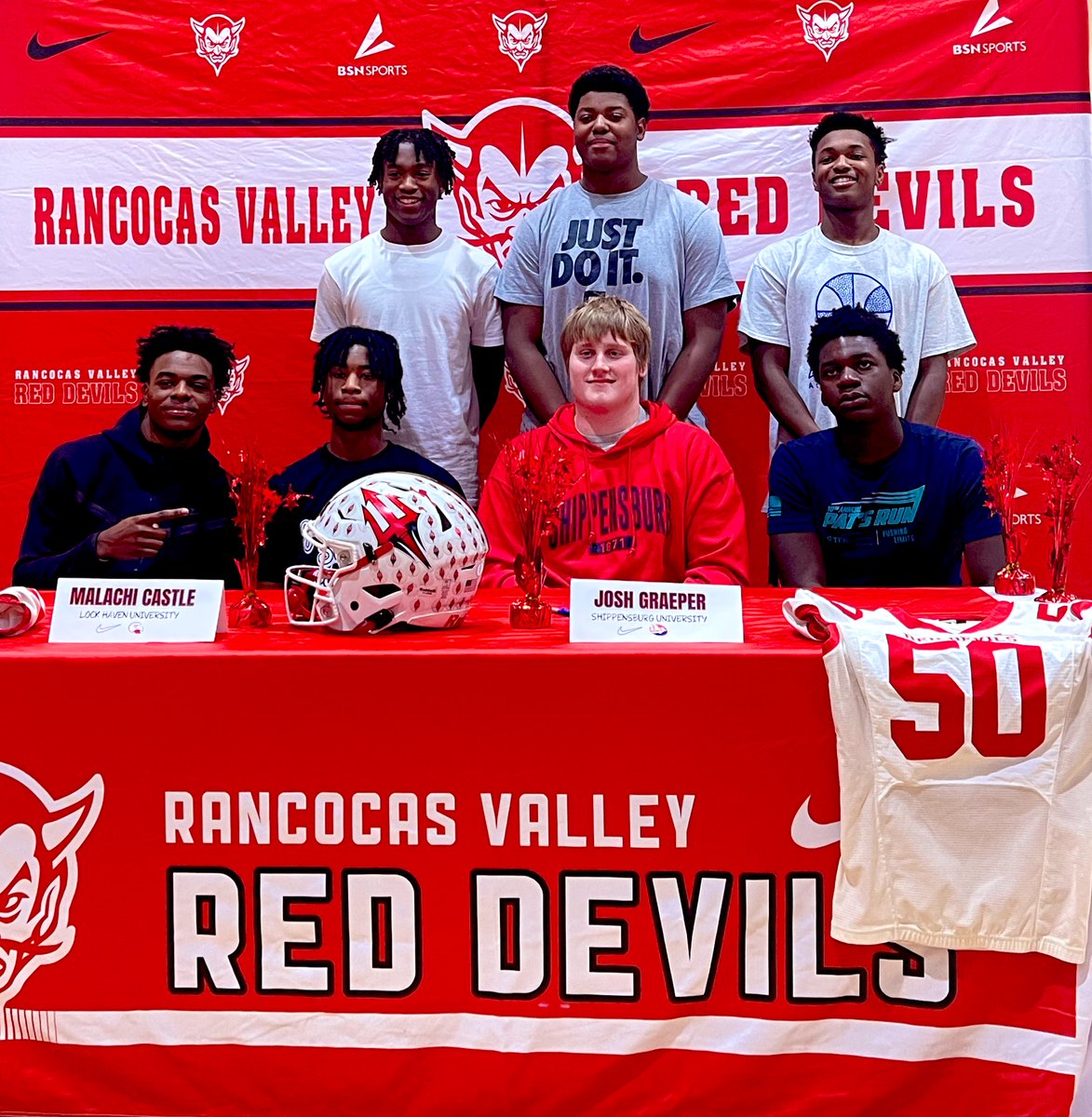 CoachLucas74's tweet photo. Congratulations to Josh Graeper @JoshGraeper on officially signing to @ShipFootball @coachcobb_ @CoachMACshipU @RVRHS_Athletics @PrincipalRVRHS @RVRHSSuper #ForksUp #SigningDay https://t.co/5Ilr7jdhnr