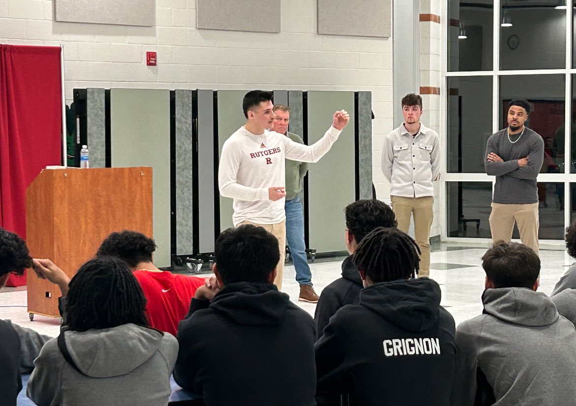 RFootball's tweet photo. Who says you can’t go back! 

Zach Goodale shared his inspirational athletic journey with Jackson Memorial and Jackson Liberty!  

#LetsBeHealthyTogether https://t.co/CmNlTy8KRN