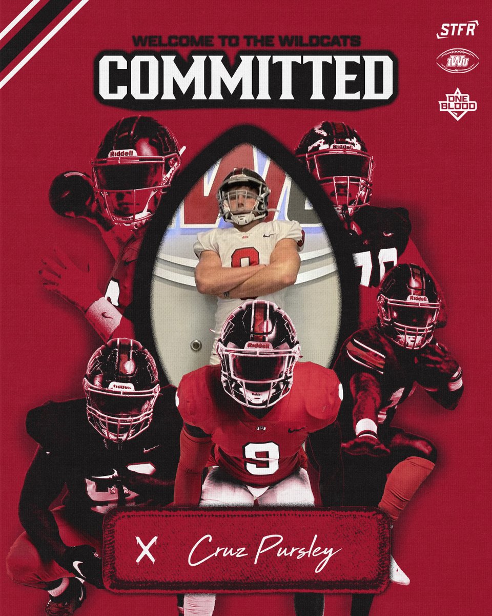 Welcome to Wildcat Nation ‼️

Cruz Pursley-Homestead Highschool
Linebacker
#OneBlood
<a href="/IWUWildcats/">Indiana Wesleyan University Wildcats</a>