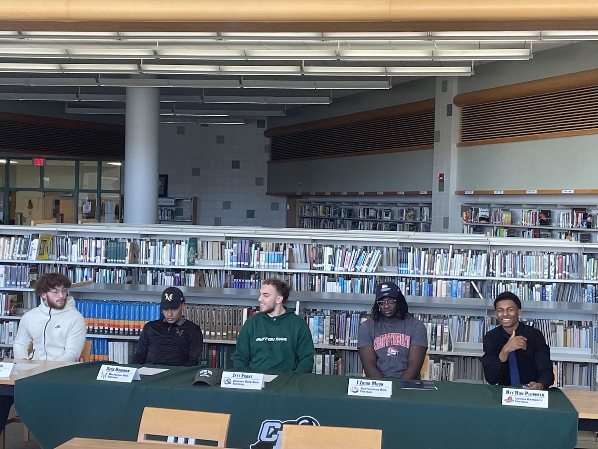 Congrats to our football players making their commitment to the next level.