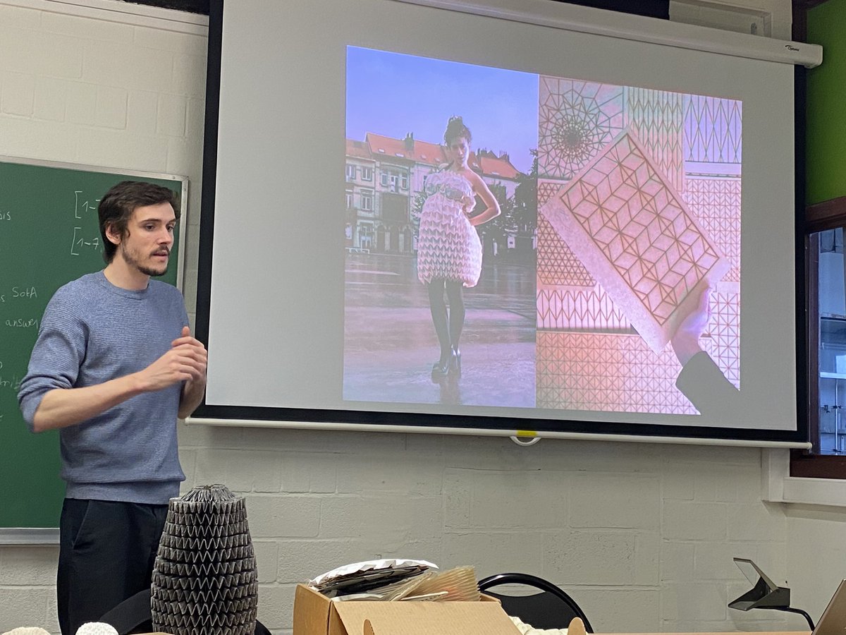 Today, our lab welcomed @dewibrubet, a #BrIAS fellow, for his engaging art on #origami and #oribotics. Awesome exploration of how nature and tech can come together in such a cool way!