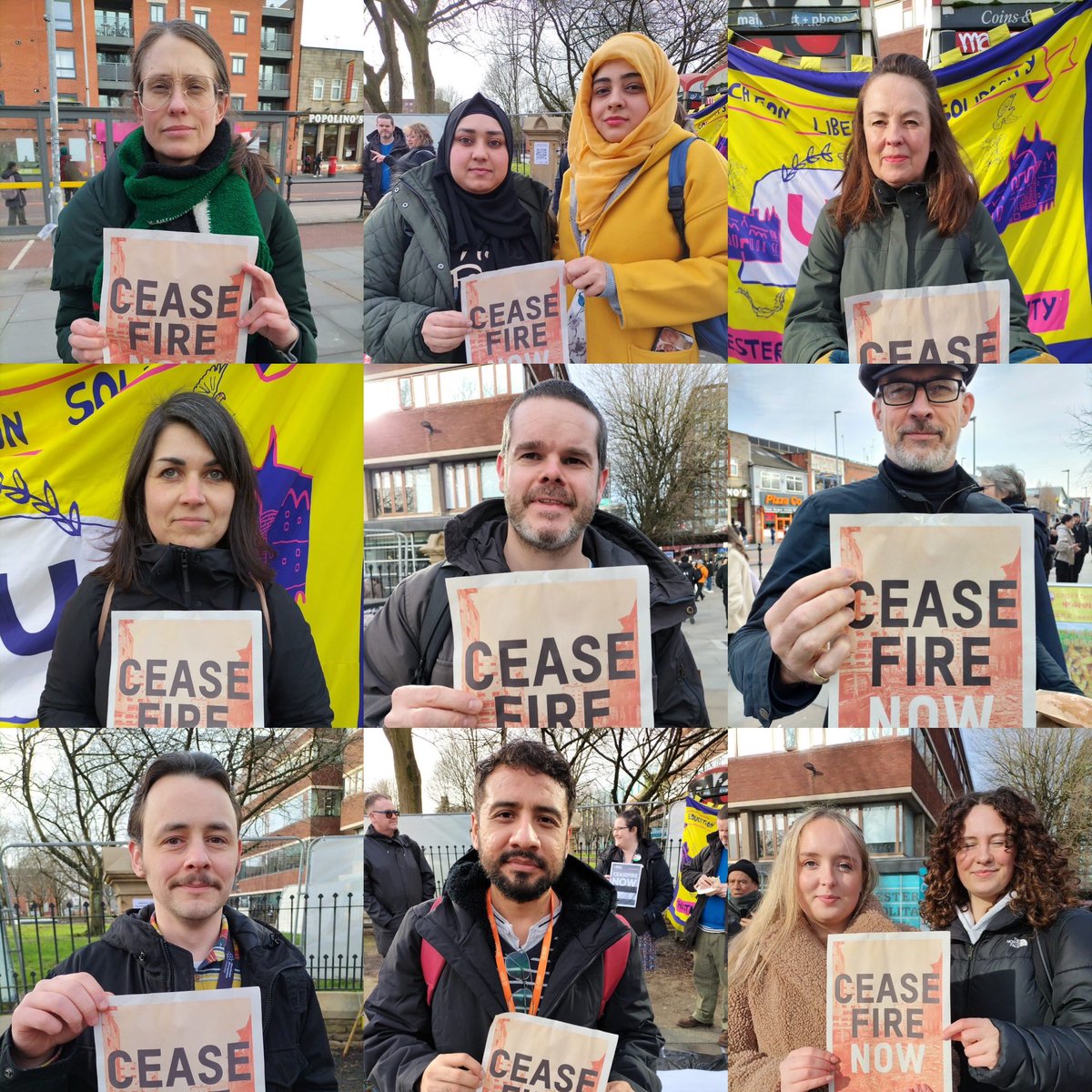 #CeaseFirelnGazaNOW joint trade union stall today collecting for Medical Aid for Palestine and Action for Humanity to provide hygiene packs. @UNISONmmu @ucu