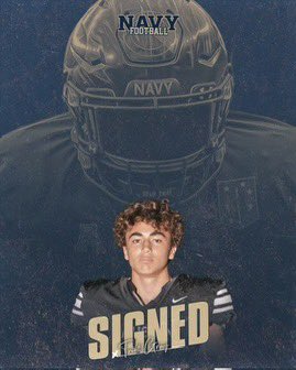 Extremely blessed to officially sign to the United States Naval Academy! Go Navy 🇺🇸⚓️! @CoachLaurendine @_CoachNew @GreenRB21 @CoachEricLewis