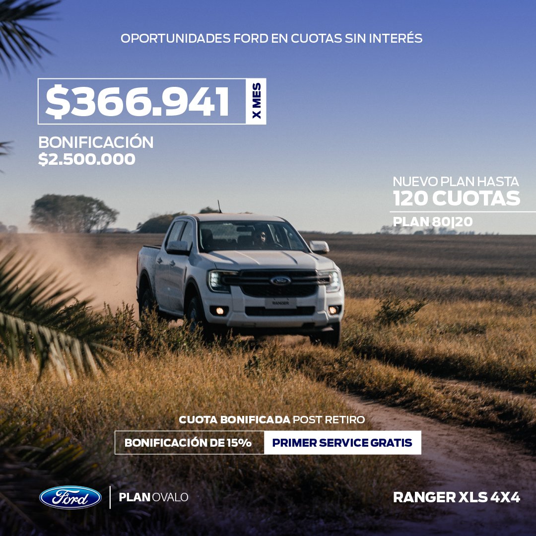 AutoSpecialFord's tweet photo. Conocé nuestra línea de raza fuerte 🚗 💪⁣
 ⁣
Para más información sobre la Nueva Ranger y todos nuestros planes, dejanos un comentario. 📲⁣
 ⁣
#Ford #AutoSpecial #Ranger #PickUp https://t.co/mRTvoU8jN3
