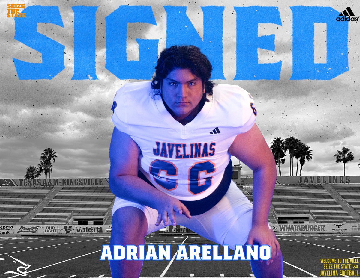 'A physical, road grading OL that plays with a mean streak - dominates the line of scrimmage!' An OL from Goose Creek Memorial HS, welcome your newest Javelina to the 'Ville, @jiggyadrian! #LosHogs🐗 x #SeizeTheState⛓️