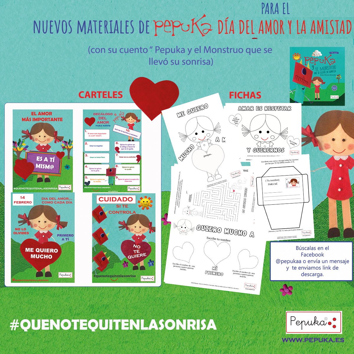 #Pepuka quiere recordar la importancia de quererse a un@ mism@. Ha preparado material para trabajar la autoestima,  buen trato y el amor del bueno. Os deja link de descarga. drive.google.com/drive/folders/…