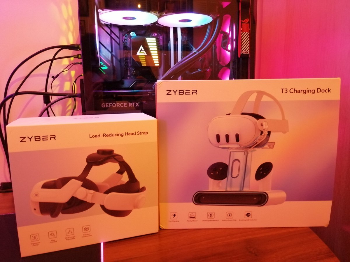 Thank you @ZyberVR as always your customer service & UK delivery is incredible. Everything arrived in good time & was really well packaged. You make awesome accessories! 💥 I'm looking forward to a comfy Quest 3 headstrap at last 😅

zybervr.com

#vrgaming #metaquest