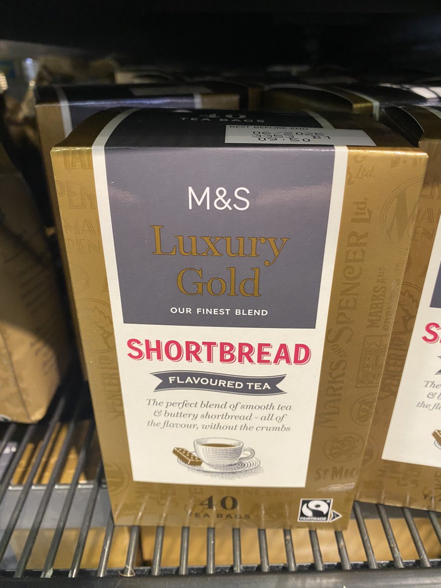 The taste of shortbread without the calories….? 🤔 #tea #shortbread