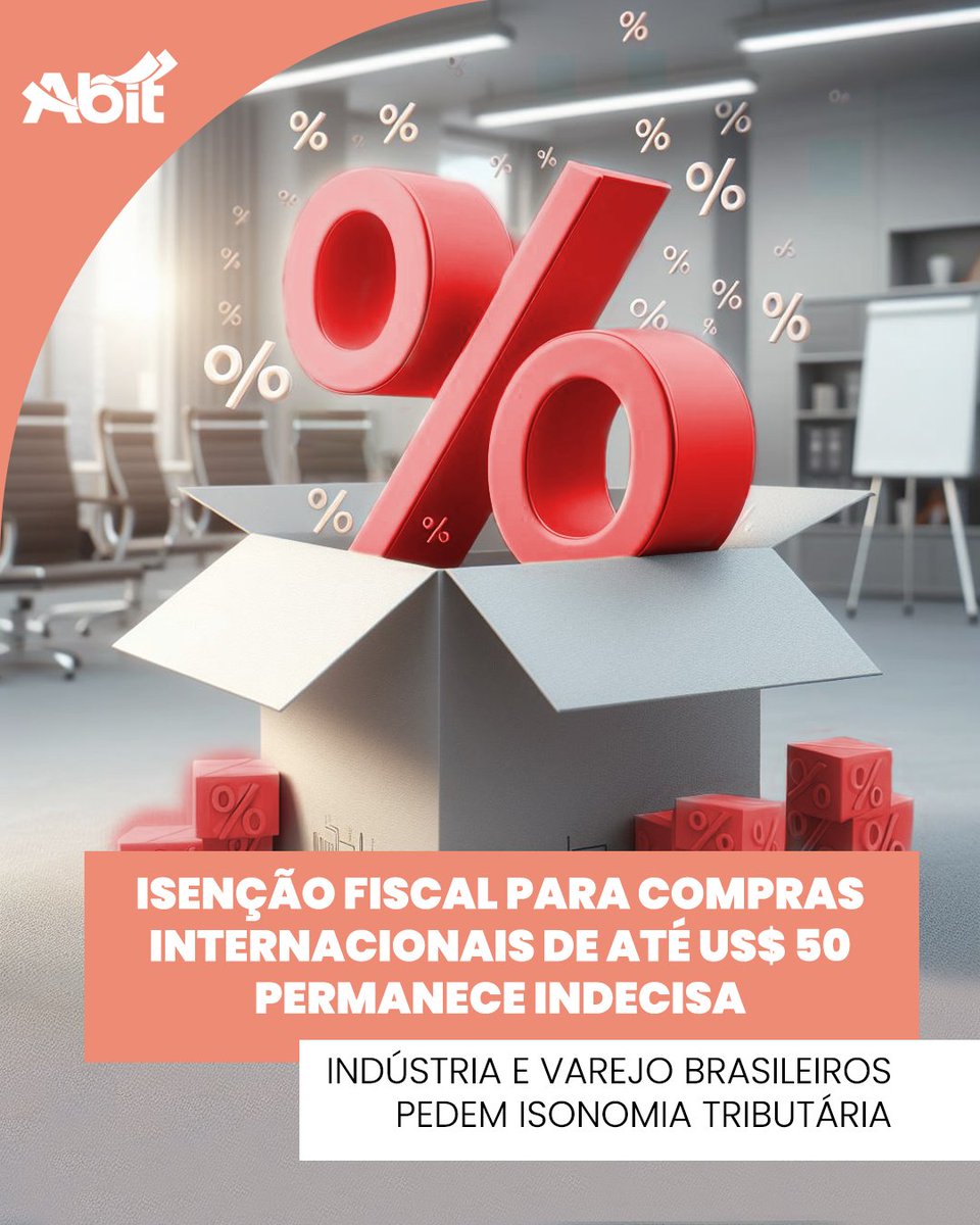 Isenção fiscal para compras internacionais de até US$ 50 permanece indecisa; indústria e varejo brasileiros pedem isonomia tributária