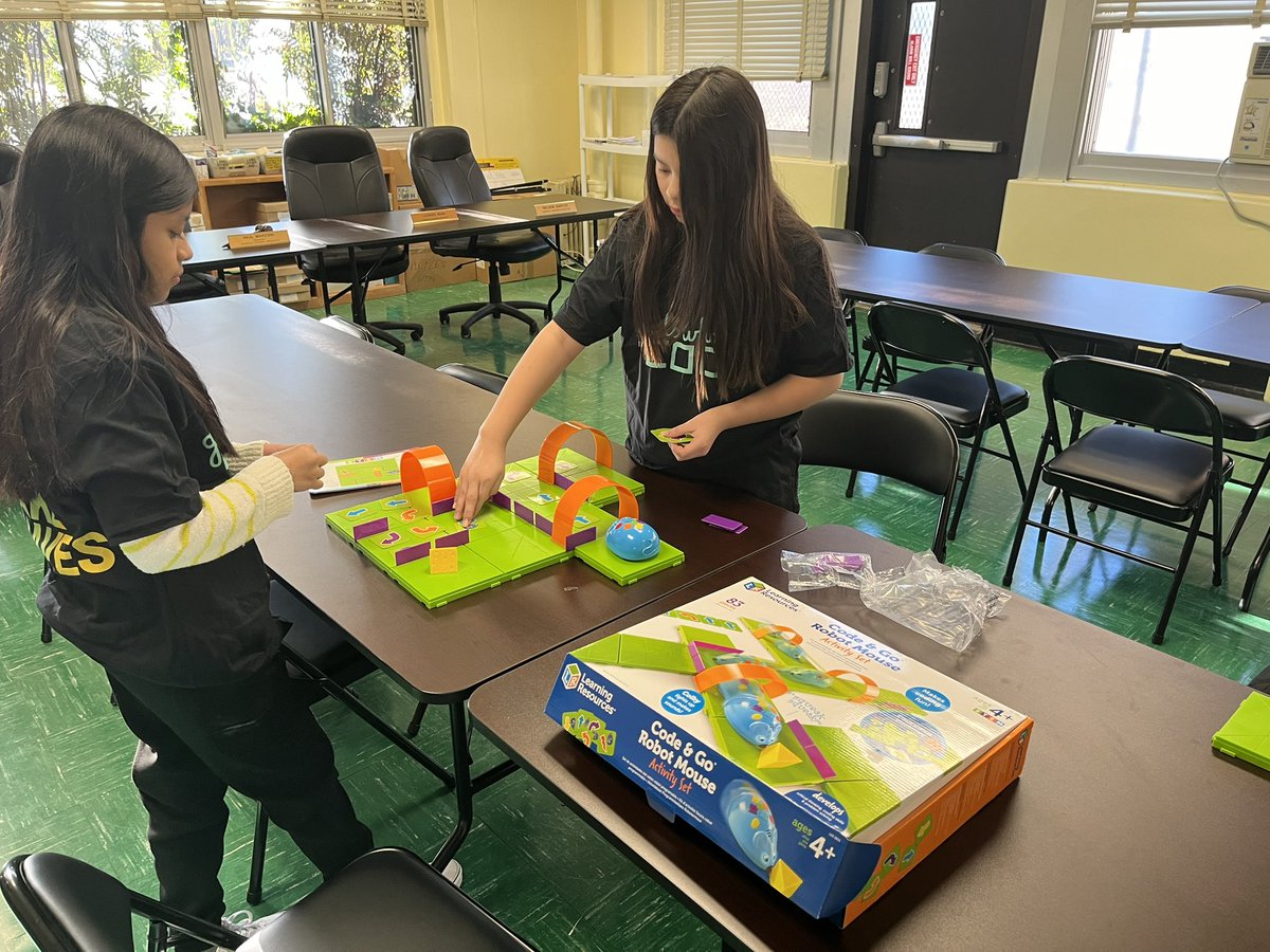 AlisonChaplar's tweet photo. Thank you @GirlsWhoCode for all the swag! We had such a great time getting started we ran out of time for a group pic! Next week! @UniondaleUFSD #Coding #girlswhocode #smithstreet @Hpeachtree https://t.co/5liOzN2Dil