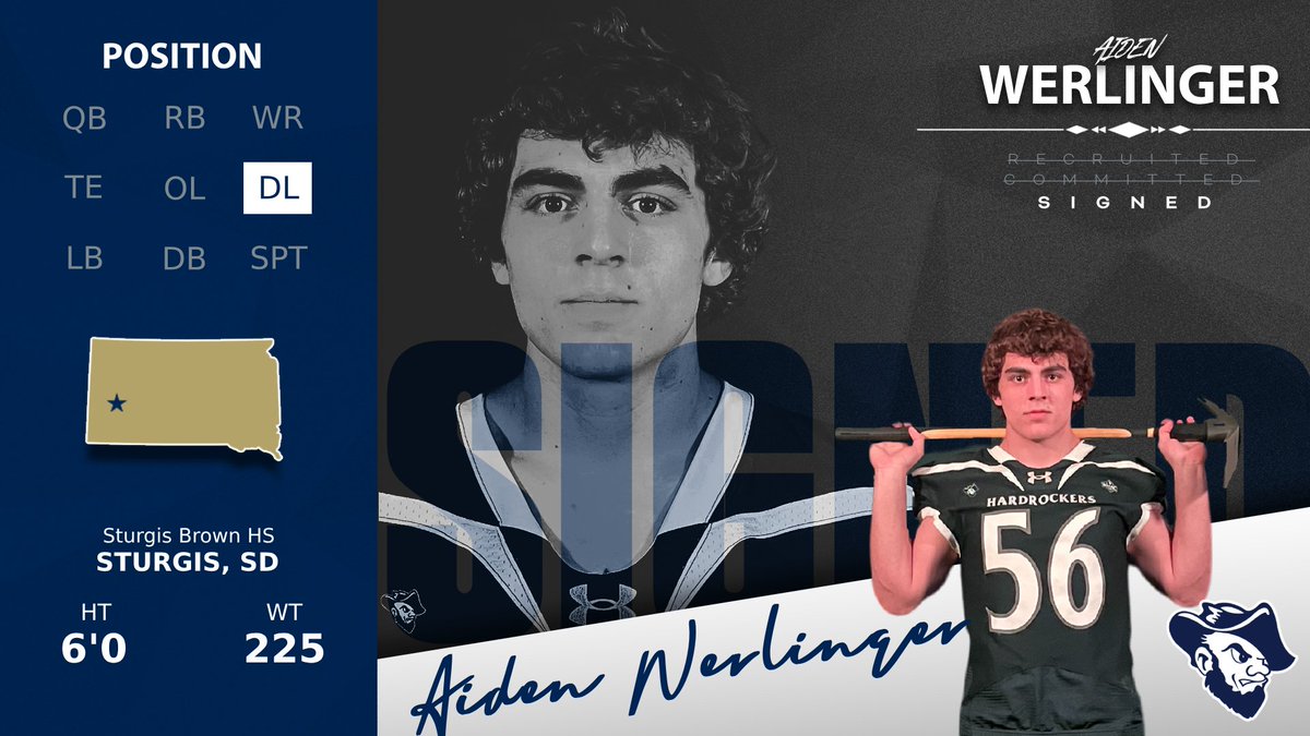South Dakota Mines Football (@hardrockerfb) on Twitter photo ⛏️WELCOME TO THE HARDROCKER FAMILY⛏️
<a href="/Aiden_Werlinger/">Aiden Werlinger</a>
Position: DL
Hometown: Sturgis, SD
#TheHardrockLife #NSD24 ⛏️WELCOME TO THE HARDROCKER FAMILY⛏️
<a href="/Aiden_Werlinger/">Aiden Werlinger</a>
Position: DL
Hometown: Sturgis, SD
#TheHardrockLife #NSD24