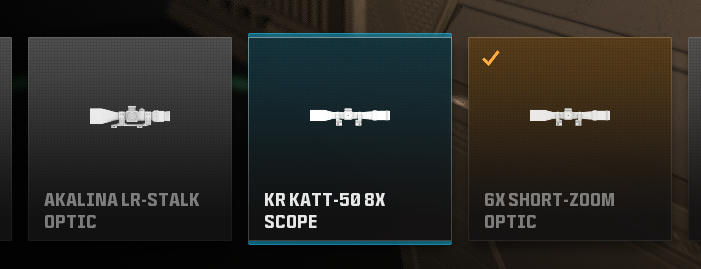 Etycreyp's tweet photo. @RavenSoftware @CODUpdates  These 3 scopes have all the same stats and sights for the XRK Sniper Rifle. This bug exists for quite a long time now. Thanks for your hard work. https://t.co/zS5Pl955x4