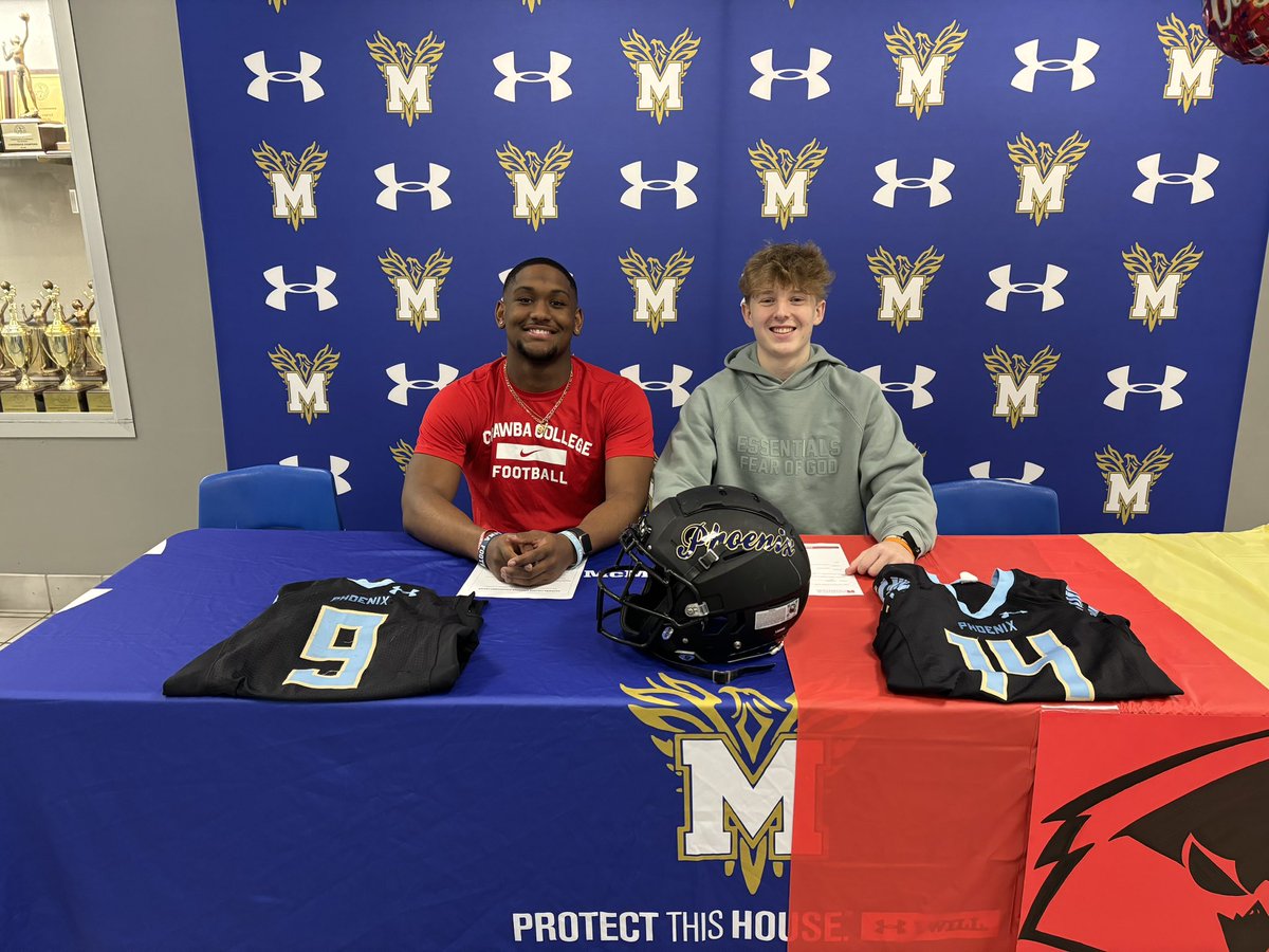 Congrats to our guys <a href="/Jaydenm2422/">Jäydêñ Møørę</a> and <a href="/Ethanf0x7/">Ethan fox</a> for signing today! I’m proud of both of you and can’t wait to see what yall can do at the next level!