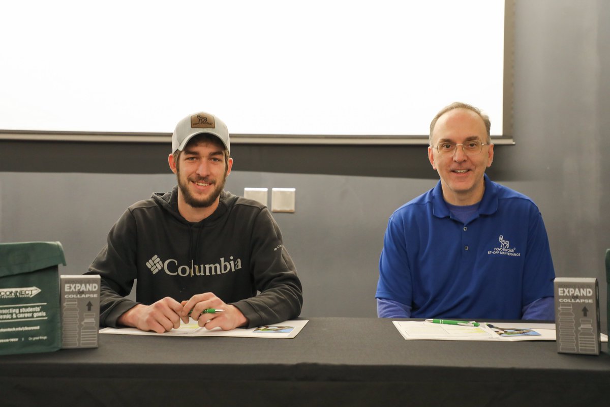 Durham Tech (@durhamtech) on Twitter photo 🤝 Durham Tech is proud to partner with <a href="/novonordisk/">Novo Nordisk</a> to provide students with hands-on training through our apprenticeship program. Congratulations to Cooper Wyeth McKinnon (left) and Paul Weinhold (right) on their new roles at Novo Nordisk.
#DoGreatThings 🤝 Durham Tech is proud to partner with <a href="/novonordisk/">Novo Nordisk</a> to provide students with hands-on training through our apprenticeship program. Congratulations to Cooper Wyeth McKinnon (left) and Paul Weinhold (right) on their new roles at Novo Nordisk.
#DoGreatThings
