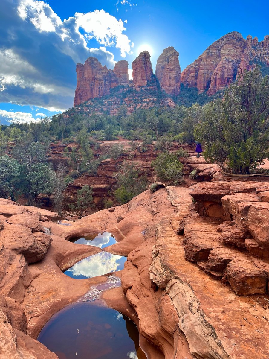Besides being a die hard #Titans fan I currently am on a 1.5 yr road trip around the country. Left from Vegas. Have hit 43 states w AZ being the last. This is from the seven sacred pools hike. 

#Sedona #StayShadedLifestyle #Wheretovisit #rvlife #tophikes #onewithnature