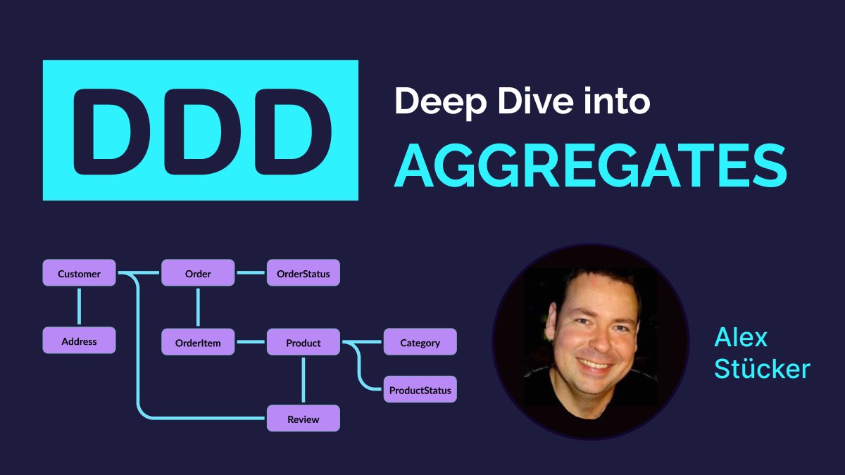 What are the building blocks of an aggregate? Watch Alex Stücker talk about why you should focus on behavior when designing aggregates. Youtube: youtube.com/watch?v=8Qx-_9…

Thanks to @dmokafa, @AlinaLiburkina & Oliver Zihler for hosting.

#ddd #domaindrivendesign #techexcellence