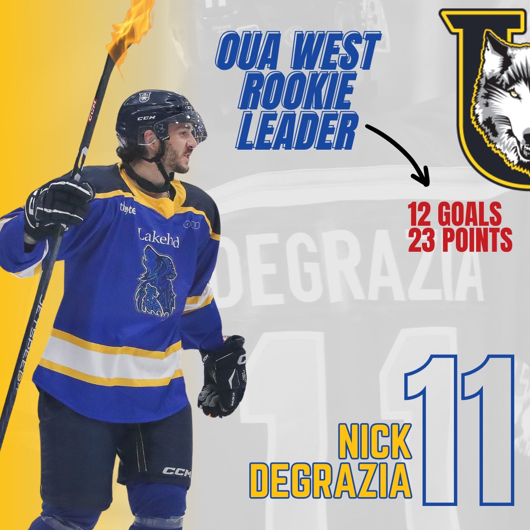 lakeheaduhockey's tweet photo. BEST IN THE WEST 🤩

SWIPE to see highlights of Thunder Bays very own Nick DeGrazia’s 4️⃣ point night 🆚 Windsor in front of 3,000+ fans, Saturday at the Fort William Gardens 

#HearTheHowl https://t.co/OGAkhJvckO