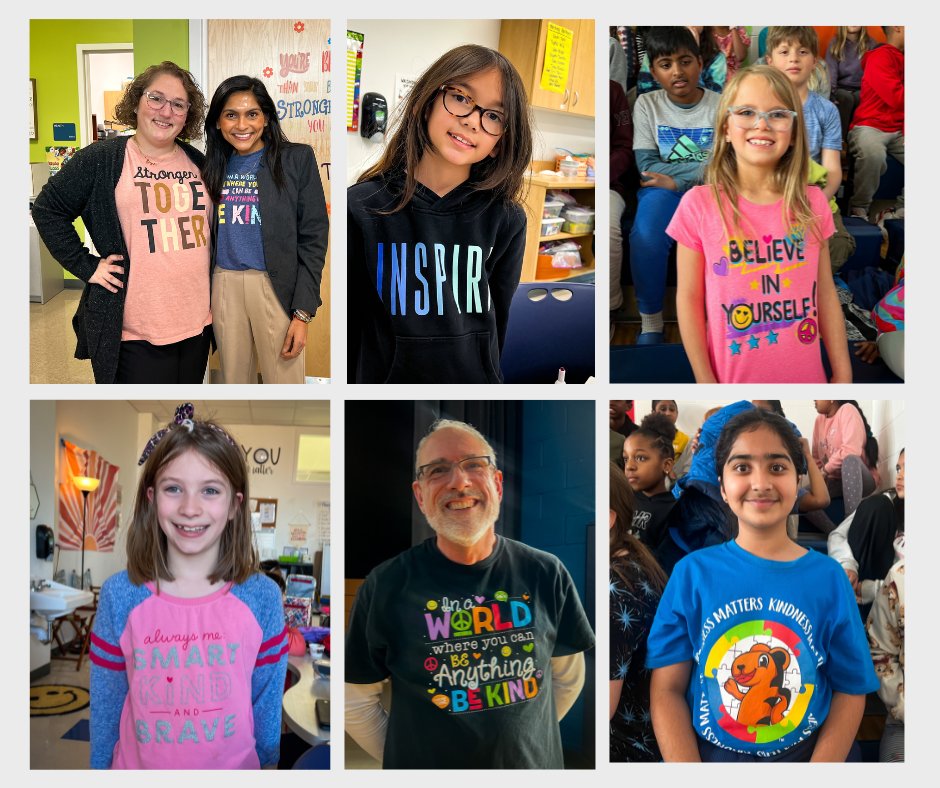Cabarrus Co. Schools (@cabcoschools) on Twitter photo Let's spread kindness like confetti! 🎉
Today the students at <a href="/HickoryRidgeES/">Hickory Ridge Elementary</a> are celebrating #BeKindToAllKind by wearing their favorite kind message shirts! Let’s all remember to wear our hearts on our sleeves today and inspire kindness everywhere! 🫶👕💙
#KindnessMatters Let's spread kindness like confetti! 🎉
Today the students at <a href="/HickoryRidgeES/">Hickory Ridge Elementary</a> are celebrating #BeKindToAllKind by wearing their favorite kind message shirts! Let’s all remember to wear our hearts on our sleeves today and inspire kindness everywhere! 🫶👕💙
#KindnessMatters