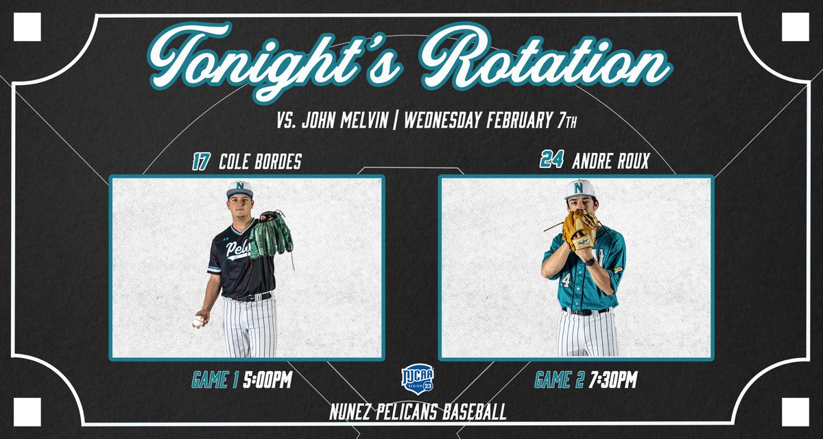 Veteran starters on the mound for us tonight vs JMU! 

#FlockUp