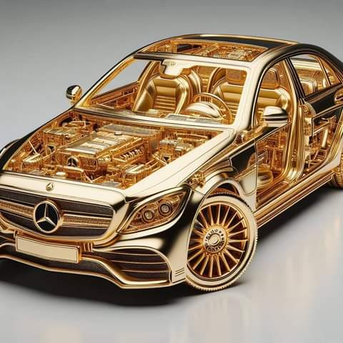 KTransproter's tweet photo. Gold Benz Car https://t.co/4CNpqVkUZJ