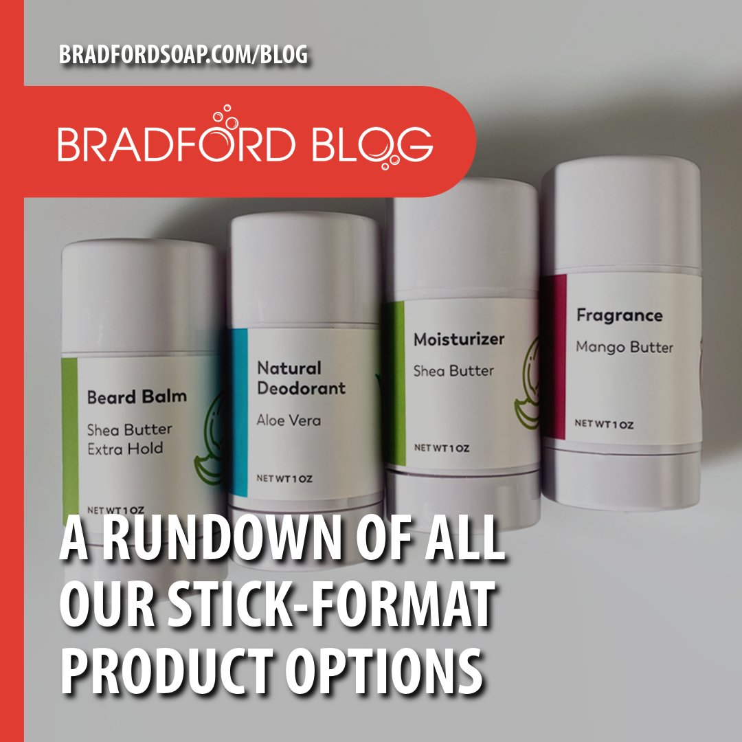 Our #personalcare manufacturing expertise ensures top-tier quality, from cutting-edge #deodorants to efficient #cleansers. Check out all our latest stick-format options and how they tie into some of the most powerful consumer trends by clicking the link. bradfordsoap.com/blog/february-…