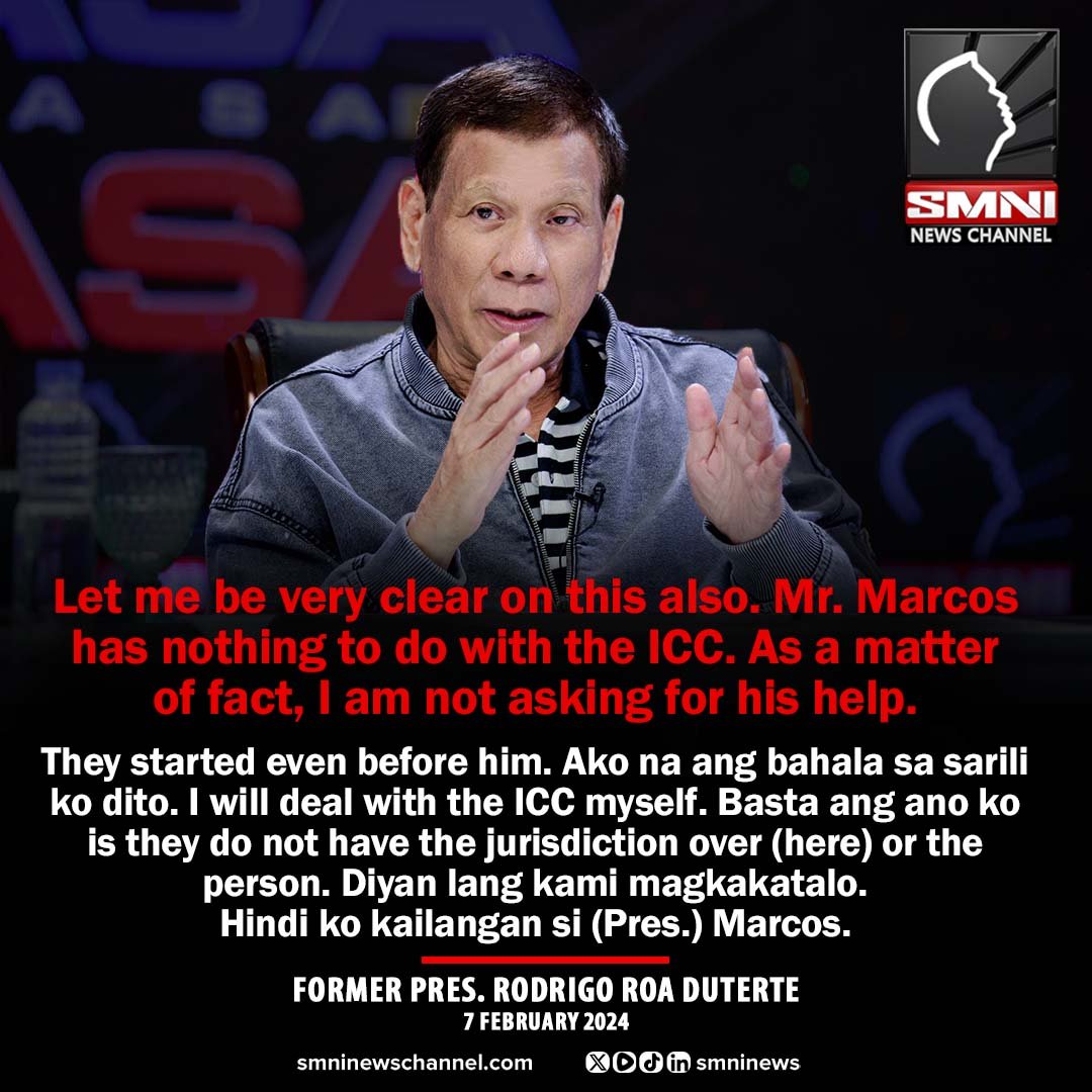 Hindi ko kailangan si Marcos —FPRRD