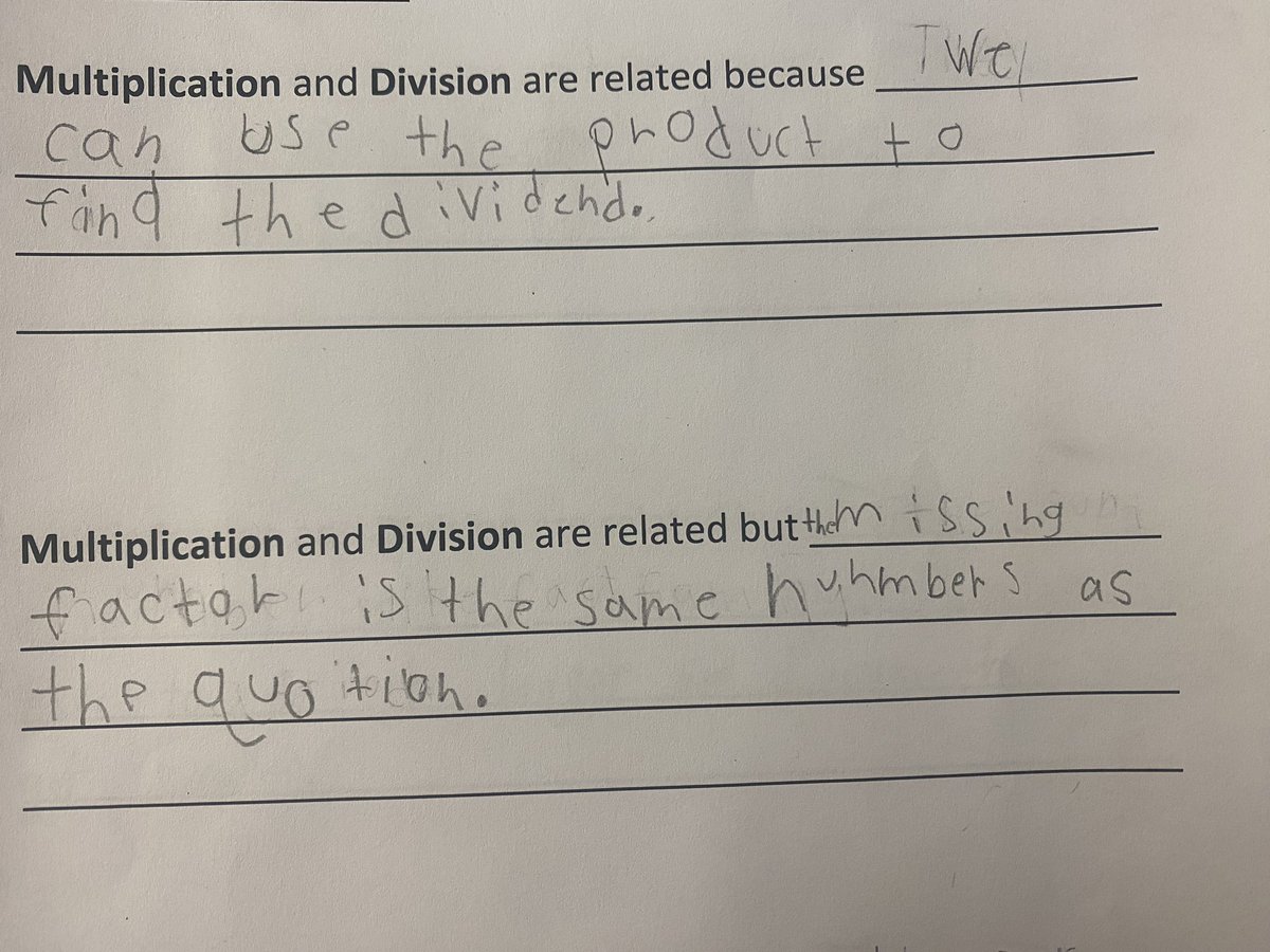 MissSmithGrade3's tweet photo. Who says vocabulary and writing are just for ELA?? Not my third graders! #weareGIPS #1GIPSforAll #BetterTogether #mathmaticians https://t.co/UZU8JAYYdj
