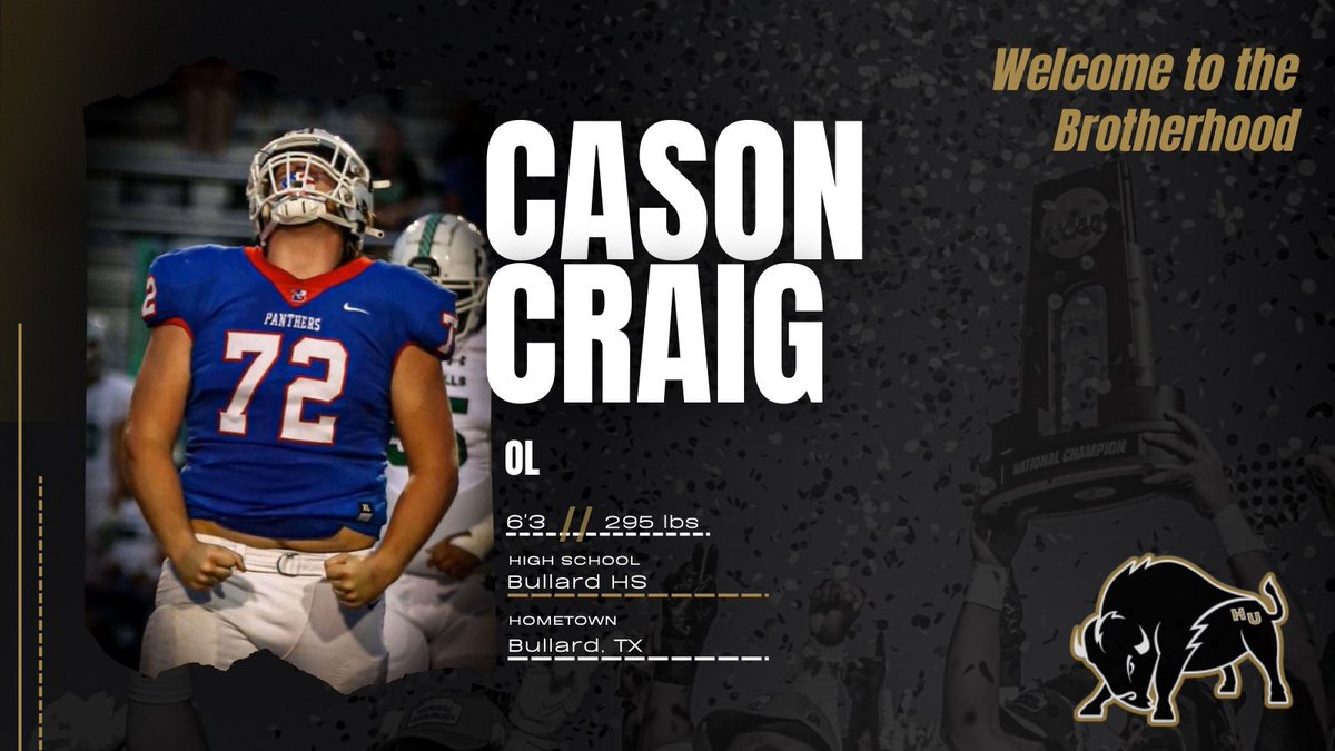 Cason Craig is now a Harding Bison!