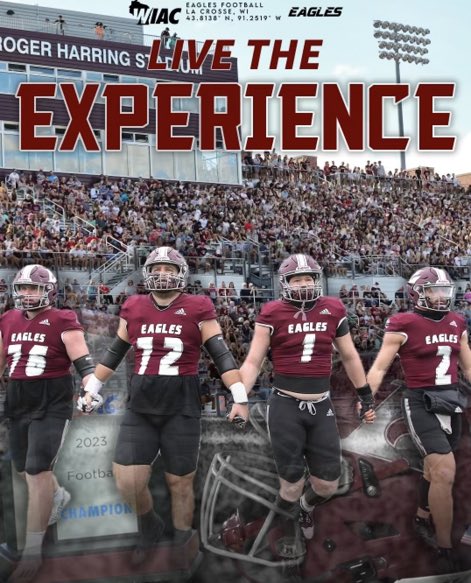Looking forward to the pursuit of 36 and 4 with @UWLEagleFB !

Can’t wait for #TheExperience