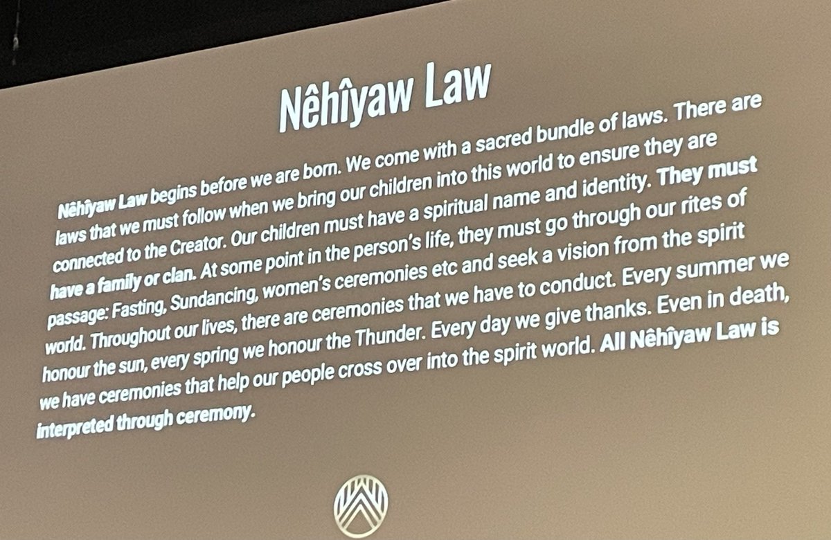 sandypinay's tweet image. Nehiyaw Laws. #FNEC
