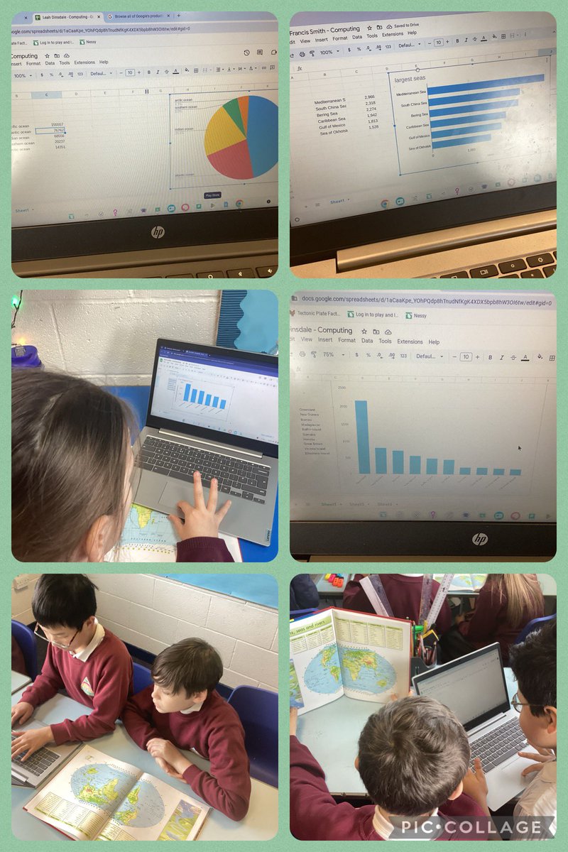 A great lesson learning to create graphs on Google slides. We used data from atlases to input into the programme @computingMLP @MabLanePri 💻