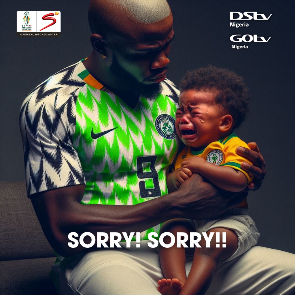 Hi @dstvza, Daddy’s here! Look on the bright side, at least you get to say African champions took you out. #afcon2023 #afconondstv #Dstvnigeria