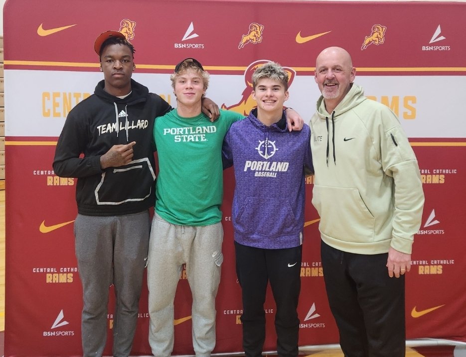 Congratulations to Dexter Foster (Oregon State), Cru Newman (Portland State) and Cade Gehlen (University of Portland, Baseball) on signing their National Letters of Intent today! We are so proud of them and thank them for leaving a lasting legacy on our program! #GORAMS #TCOM