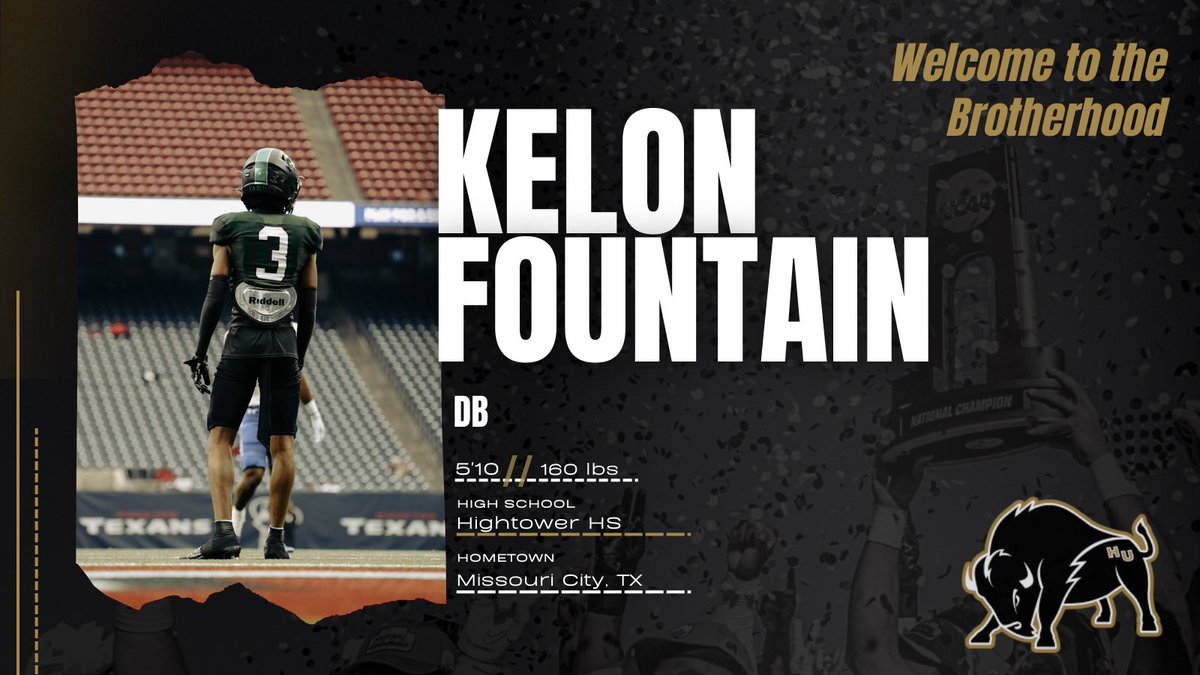 Kelon Fountain is officially a Bison!