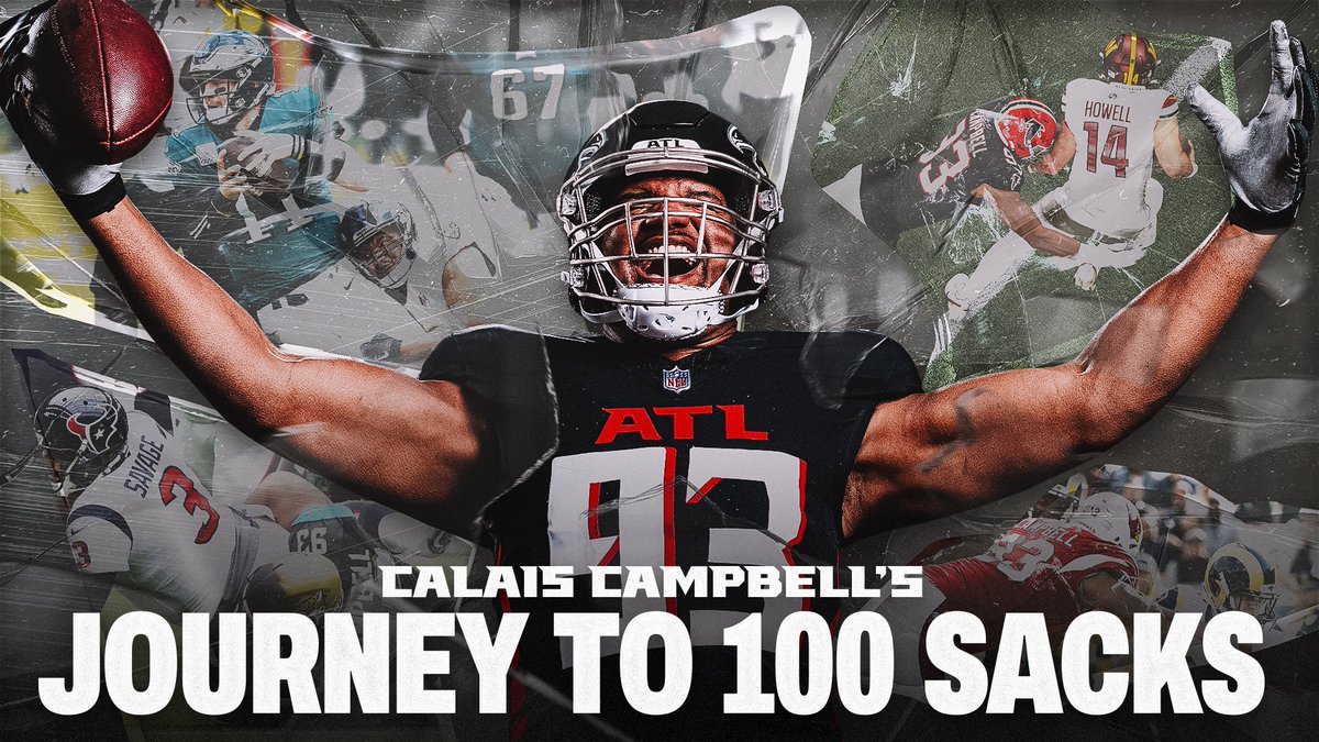 NEW: Calais Campbell has just been named the Alan Page Community Award winner by the <a href="/NFLPA/">NFLPA</a> based on a vote by his NFL peers for his 100-sack giveback initiative. 

Journey with Calais through his 100+ career sacks in this interactive experience 💥
atlantafalcons.com/calais-campbel…