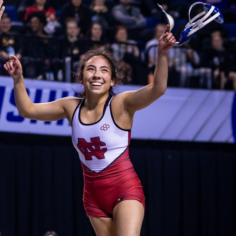 USAWrestling's tweet photo. The @NCAA Committee on Women's Athletics voted to recommend the three divisions sponsor legislation to add a national collegiate championship in women's wrestling. It is poised to become the 91st NCAA Championships, projected to begin in winter 2026.