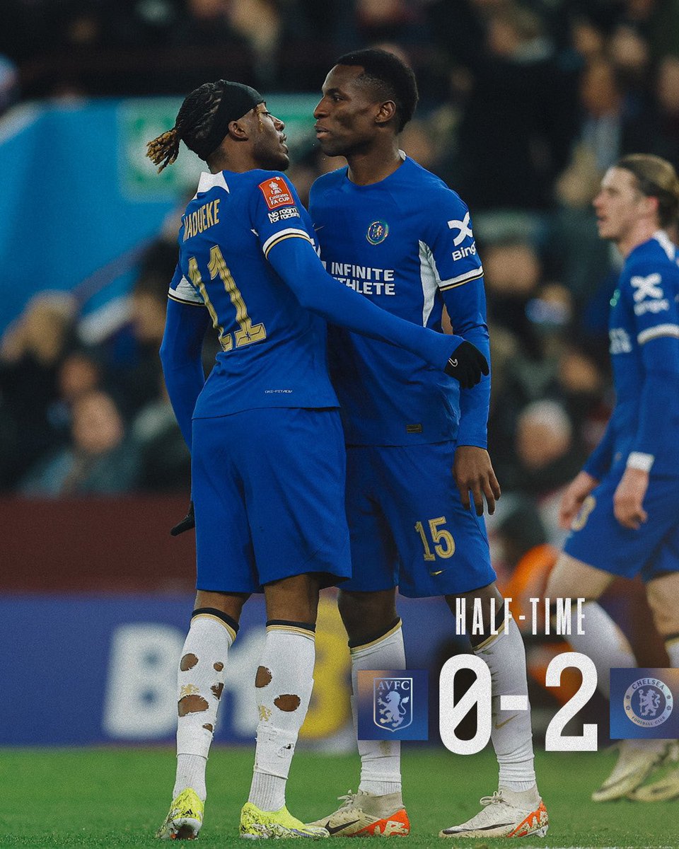 ChelseaFC's tweet image. We lead at the break! 😁

#CFC | #EmiratesFACup