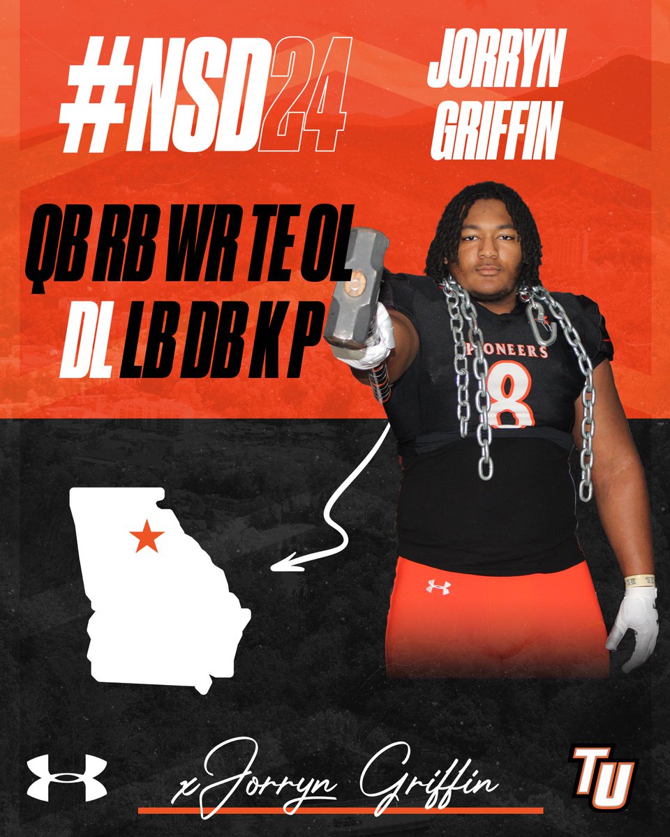 Wreaking havoc on opposing OL Welcome to Tusculum, @jorryn_griffin #TUgether24 #NextLevel #NSD24