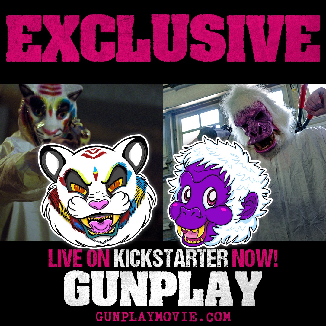 Get a piece of the action with these stickers designed by @starlinex, inspired by the Turbo Tiger and Count Kongula heist masks from the movie, by going to gunplaymovie.com and backing our Kickstarter today! #gunplaymovie #kickstarter #indiefilm