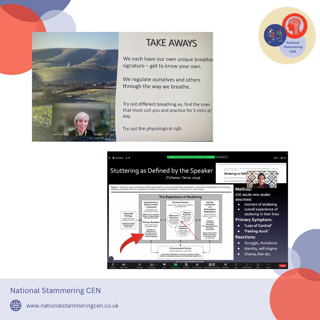 StammeringCEN's tweet photo. Thank you to all of our members who attended our online study day today! We hope you enjoyed what Heather and Chaya shared with us - we know that we did! 😃

The recording of Chaya's presentation is now available for members to view on our website! https://t.co/w0F3YR0xkR