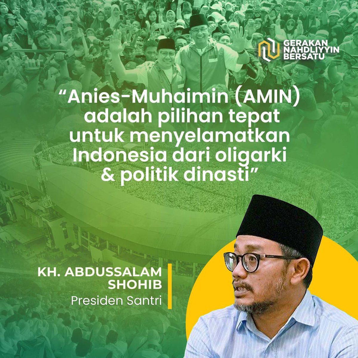 Sumarji913's tweet photo. Nderek poro yai untuk perubahan Indonesia yang lebih baik
#KyaiBergerak01
#AMINAjaDulu
@aniesbaswedan
@cakimiNOW https://t.co/QLT4scXgAb