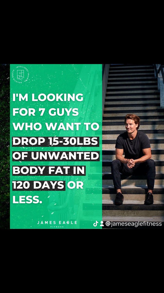 I’m looking for 7 guys who want to drop 15-30lbs of Body fat in the next 120 days or less without having to:
 
❌Do hours of cardio at the gym
❌Cut out all their favourite foods
❌Completely put their lives on pause and live like a bodybuilding monk…