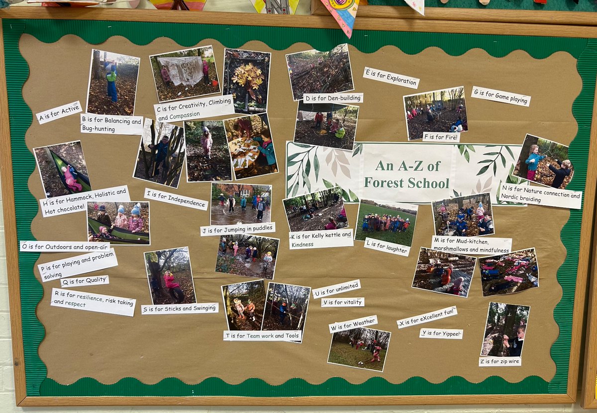 Proud of how the staff are developing our environment! Well done for Mrs Clarke our Forest School leader - a great start!