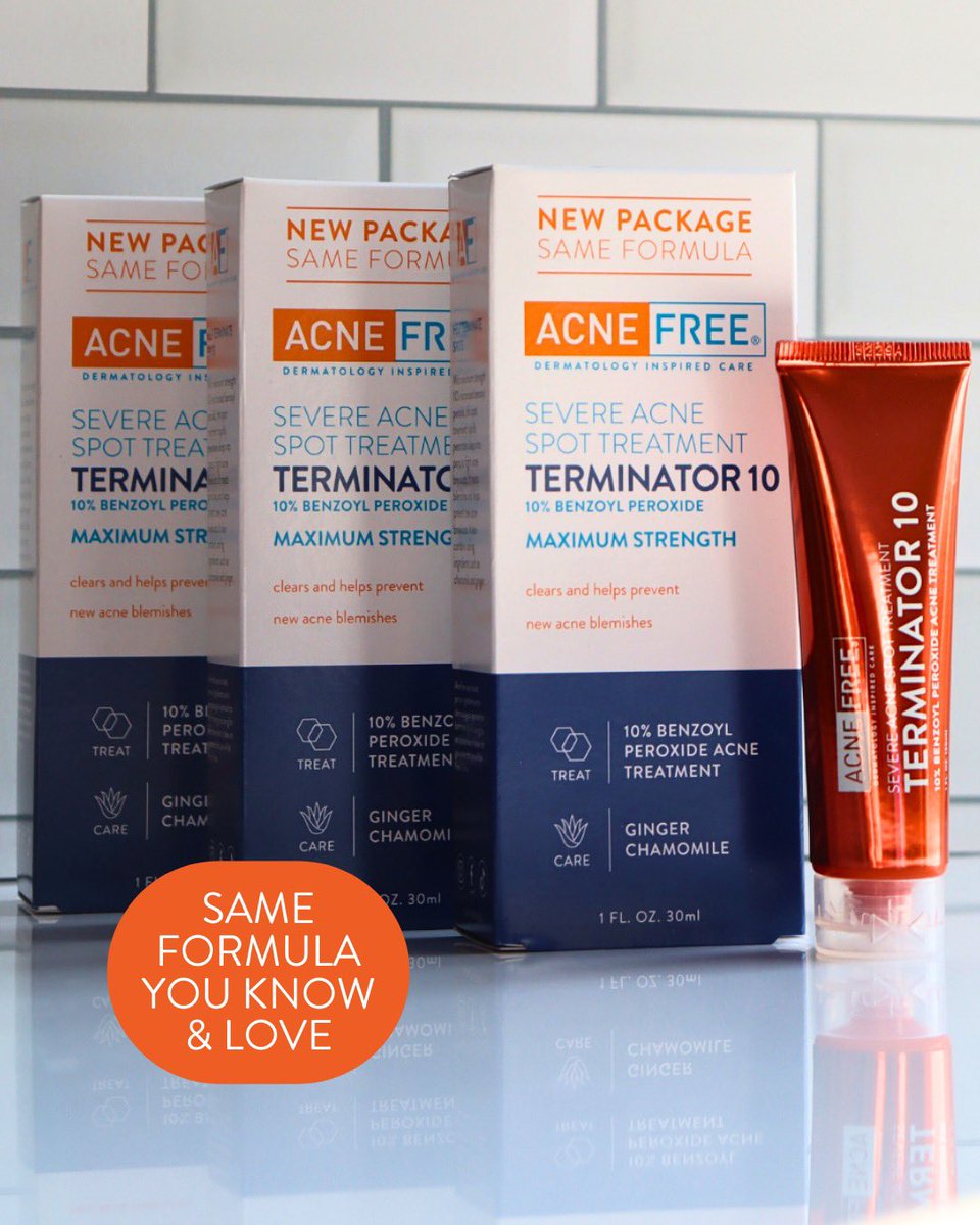 AcneFree's tweet image. Your favorite spot treatment got an upgrade!

But don’t sweat it. It’s still the same formula you know and love 🧡