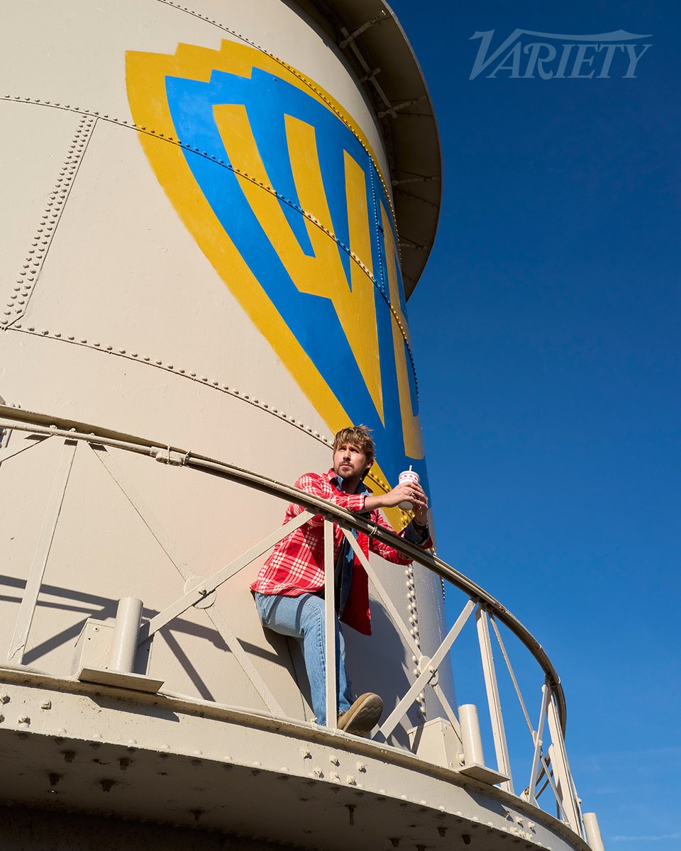 Variety's tweet photo. Ryan Gosling: “When I was very little, there was a show called ‘Animaniacs.’ And they lived at Warner Bros. in the water tower — that was like their clubhouse. I loved that show. And I think it planted some seed in my head. That’s what making movies was like: The lot was just your home, and you wander in and out of Western sets, and you can hang out in the water tower.” https://t.co/XhmIxJx1X8