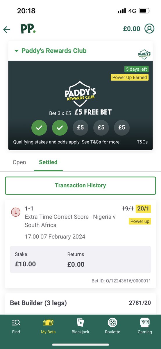 Dtrixpredator's tweet photo. @AskPaddyPower why is this a loss https://t.co/8RPE38ibdf