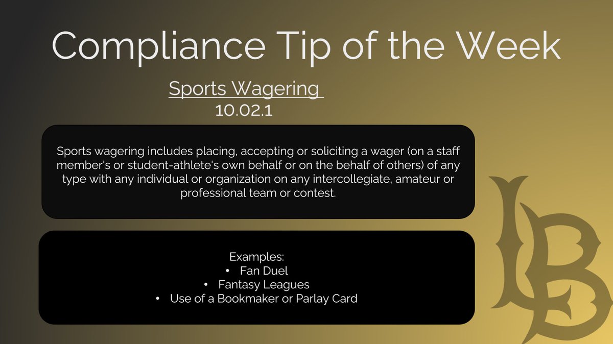 LBSU Compliance tweet media