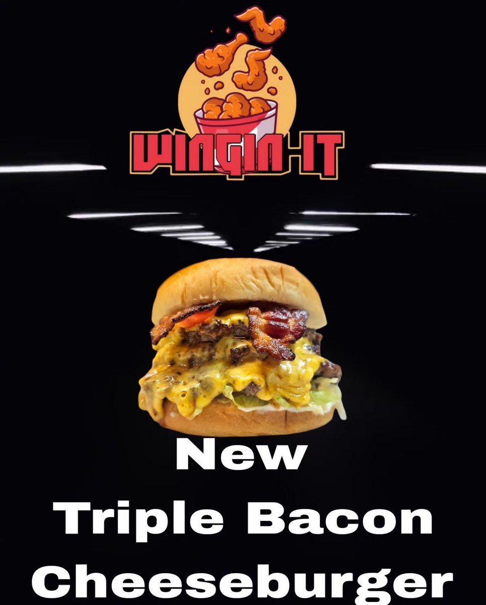 CrazyChickenLLC's tweet image. Get that delicious triple burger 🍔 🤤🤤🤤🤤🤤 melt in your mouth good #winginit #jerseycity #burgers #triple #bacom #goodeats #foodie